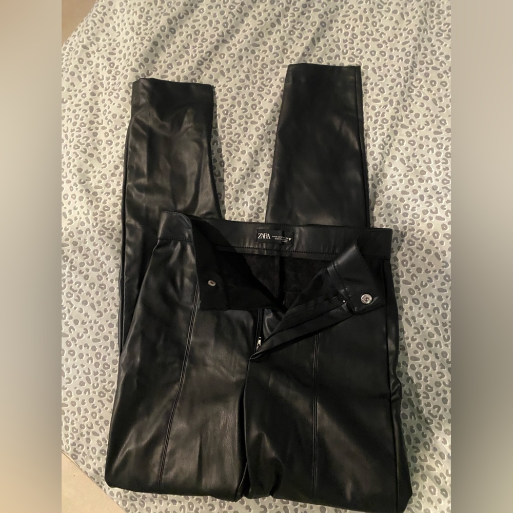 Zara leather pants